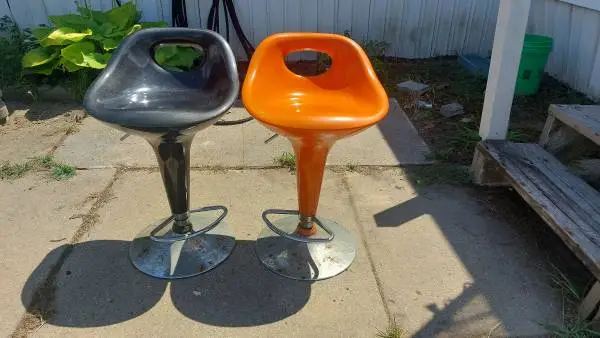 Vintage swivel bar stools 1960s to 1970s