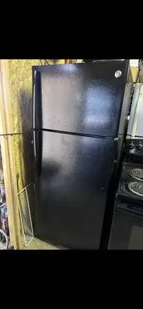 Black refrigerator works good