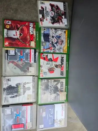 Xbox 1 ps3 games lot 9 0ff