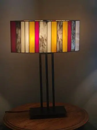 Tiffany table lamp midcentury modern