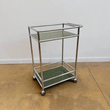 Brand New! USM Haller Medium Rolling Cart - Olive Green