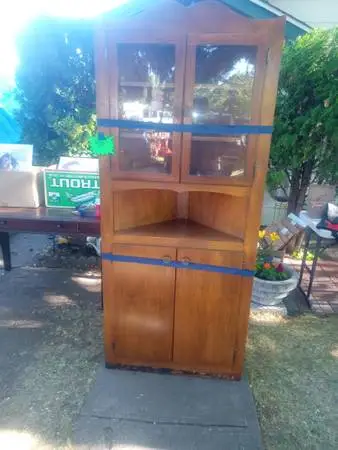 Corner cabinet and desk