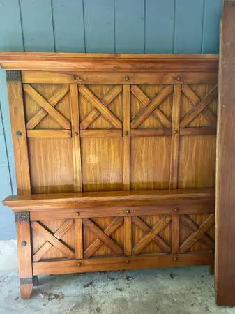 Queen size headboard and footboard