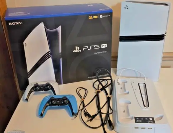 Ps5 Pro 2tb Digital Edition Console White Package Dual Controllers 🕹️
