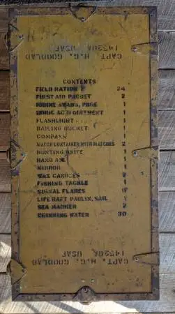 VINTAGE (USAF) EMERGENCY SUSTENANCE KIT TRUNK