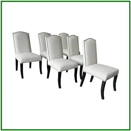 Sole Designs Allison Camelback Dining Side Chairs, Set Of Six