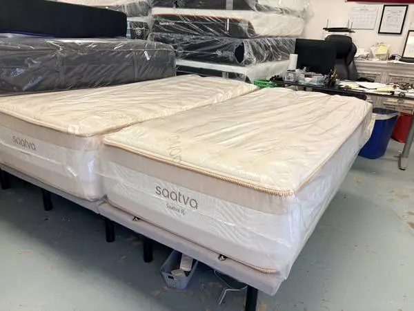 BRAND NEW SAATVA SPLIT KING  RX MATTRESSES W/ ADJUSTABLE BEDS