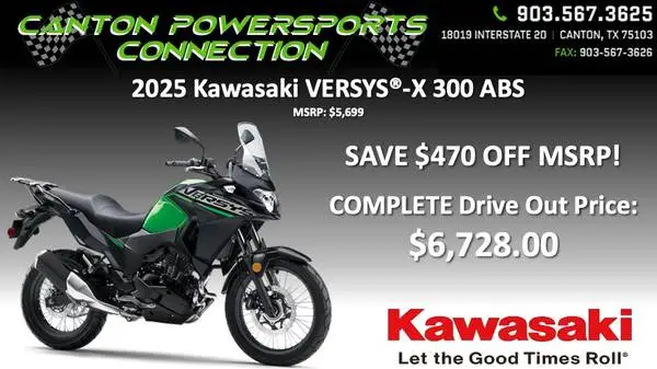 NEW 2025 KAWASAKI VERSYS®-X 300 ABS