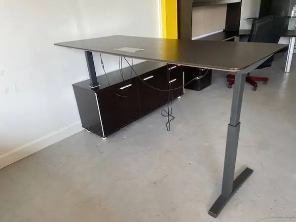 EXECUTIVE DESK L SHAPE ELECTRIC HEIGHT