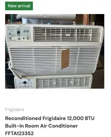 Reconditioned Frigidaire 12,000 BTU Air Conditioner FFTA1233S2