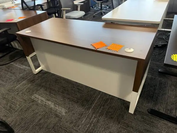 Modern Walnut and White Desks at HALF PRICE New in the Box!!