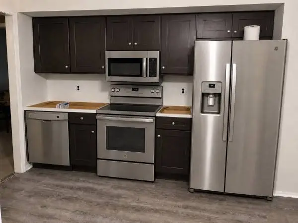 Refrigerator, stove, dishwasher, and microwave