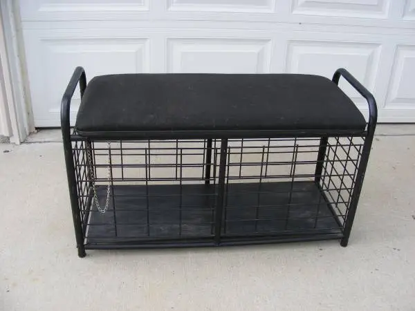 Storage bench for sports, boots etc