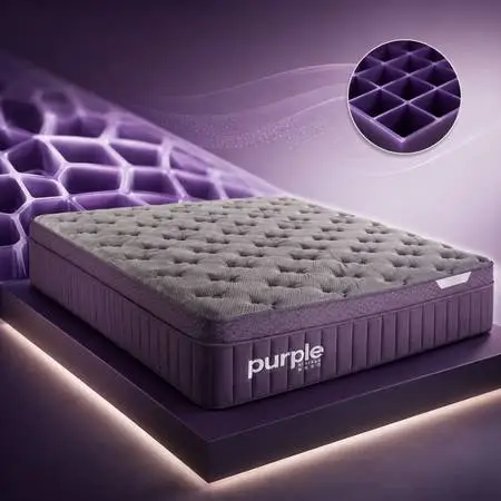 QUEEN 15 PURPLE REJUVENATE PLUS PILLOWTOP MATTRESS W/ADJUSTABLE BED