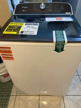 New Whirlpool washing machine