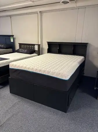 Solid Wood Captains Bed W/ Bookcase Headboard!!- EMC