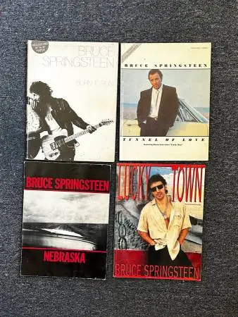 Bruce Springsteen and Bob Dylan Songbooks (9  Song Books)