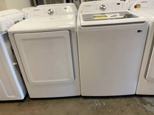 Samsung new washer and used dryer