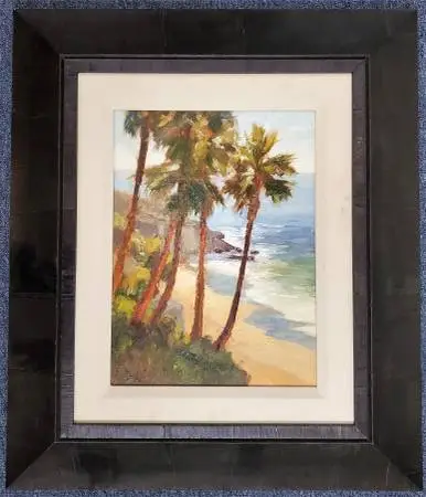 16 x 12 Oil on linen by Jim Wodark. Peeka boo Palms. 2008