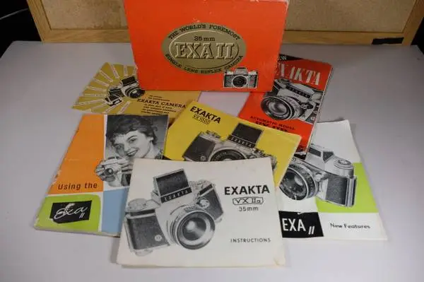 EXAKTA CAMERAS HOVE PUBLICATION, EXAKTA/EXA and EXA II Box