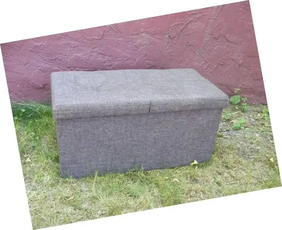 Double-Door storage footstool