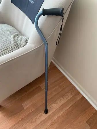 Ergo Offset Cane Soft Cushioned Handle Adjustable Carex Health Brands