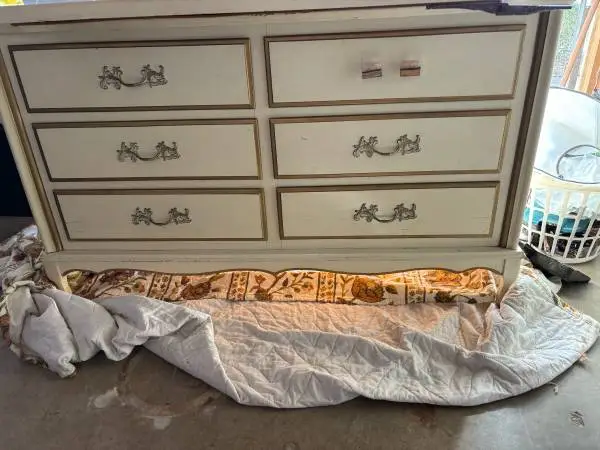 Providential dresser with mirror