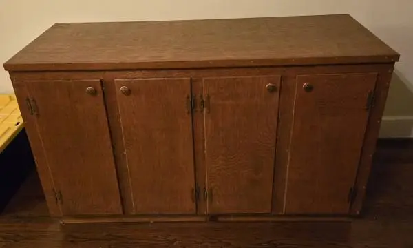 Locally Custom Built 1960s Floor Cabinet