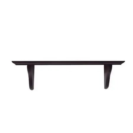 Set of 2 Modern Espresso 16 Floating Shelves – Excellent Condition