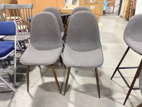 Christopher Knight Home Raina Mid-Century Dining Chair Gray (Set Of 4)
