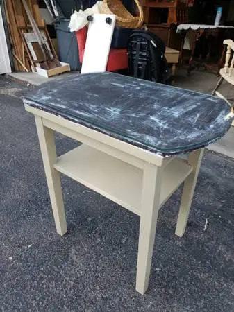 Glass Top End Table