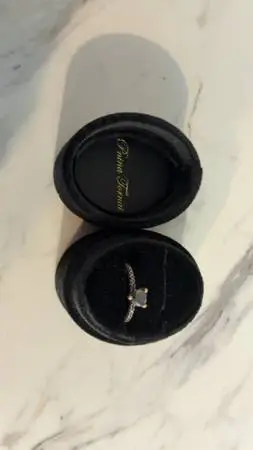 Pnina Tornai My Everything black heart engagment ring