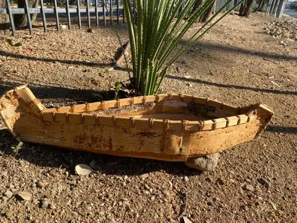 Hand Made Native American Birch Bark Canoe 30inch