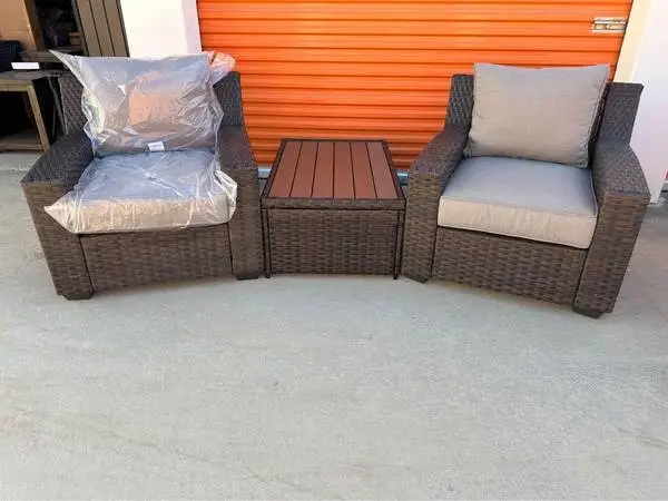 New 3pc outdoor patio furniture deep seating set