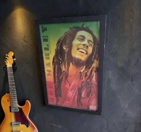 🔥 Bob Marley Colors Framed Poster Artwork/ Wall Art