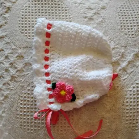 Crochet baby bonnets