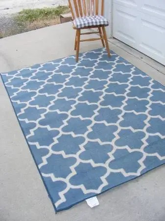 Blue area rug