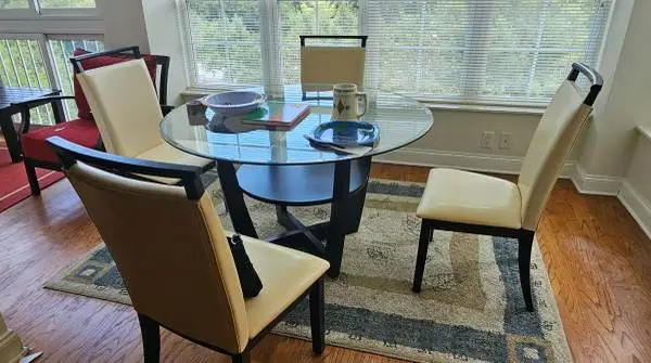 Downsizing Patio, Dinette, Chairs, Murphy bed, King power bed