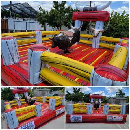 Mechanical bull bouncer inflatable