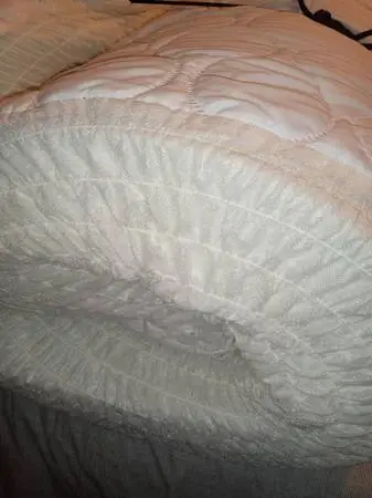 Mattress Topper Memory Foam Full Double Bed White Sheets Pillowcases
