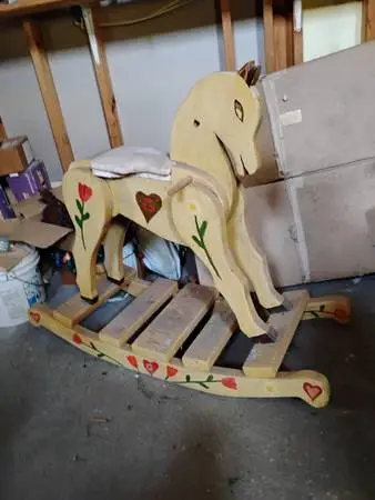 Wood rocky horse