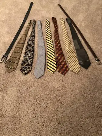 Mens Neck Ties and Belts