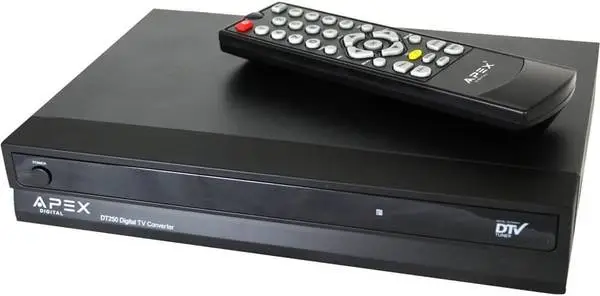Apex DT250A Digital TV Converter Box with Remote NEW