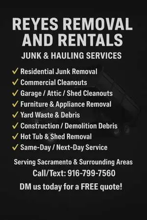 AFFORDABLE JUNK REMOVAL- Same Day Free Estimates♻️ (916)799-7560