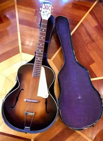 RARE 100% ORIGINAL VINTAGE 1940s AMBASSADOR A ARCHTOP ACOUSTIC GUITAR