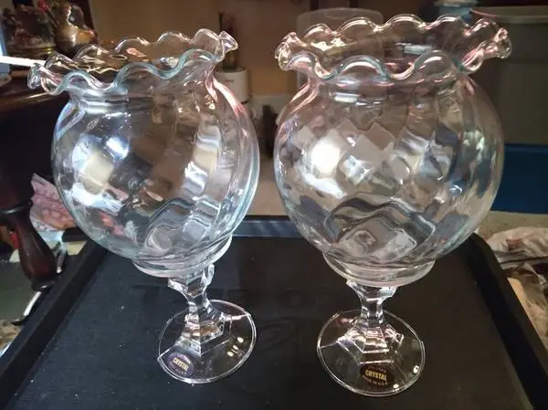 A Pair of Footed Pedestal Goblets