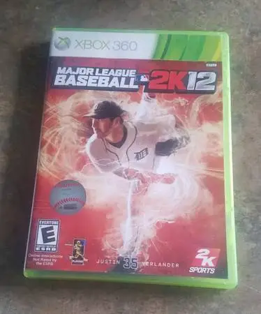 Major League Baseball 2K12 XBOX 360 Video Game w Manual Excellent Condition