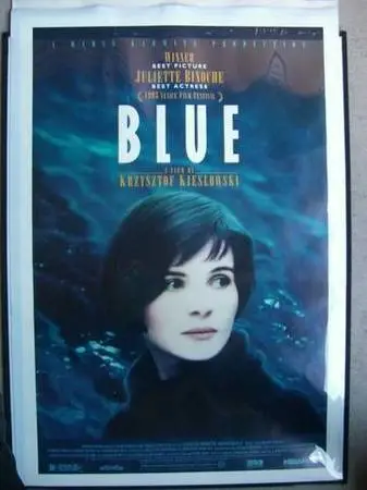 Juliette Binoche Movie Poster (BLUE-1991)Original-Matted-MINT(Read AD