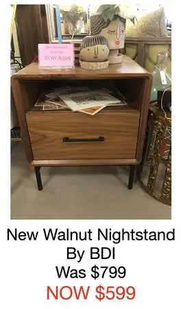 New Nightstand by BDI, and lots of furniture on SALE!!!!