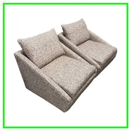 Four Hands Arrow Swivel Chairs, Pair